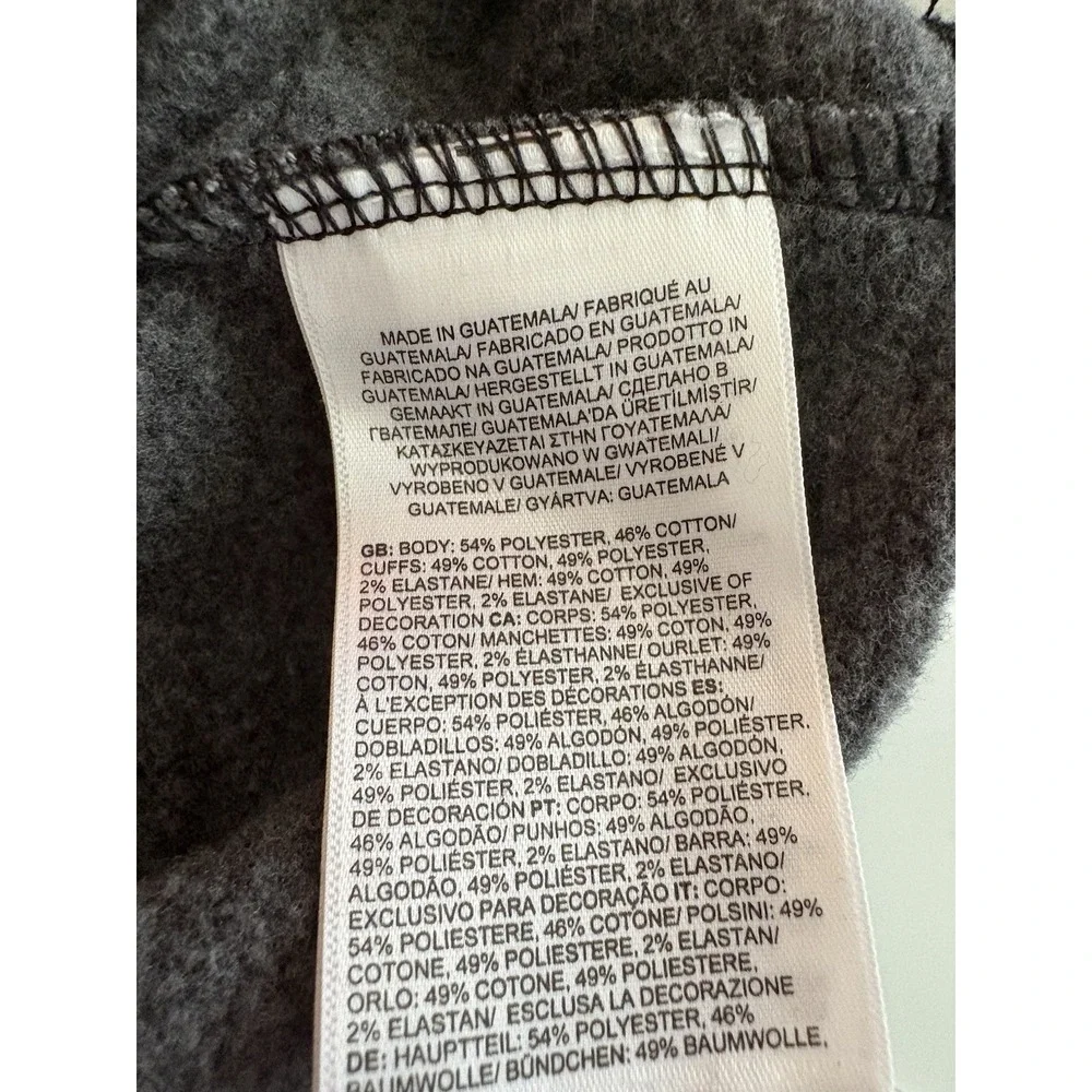 The North Face Mens Fleece‎ Hoodie Jim Beam Logo Medium Charcoal Gray